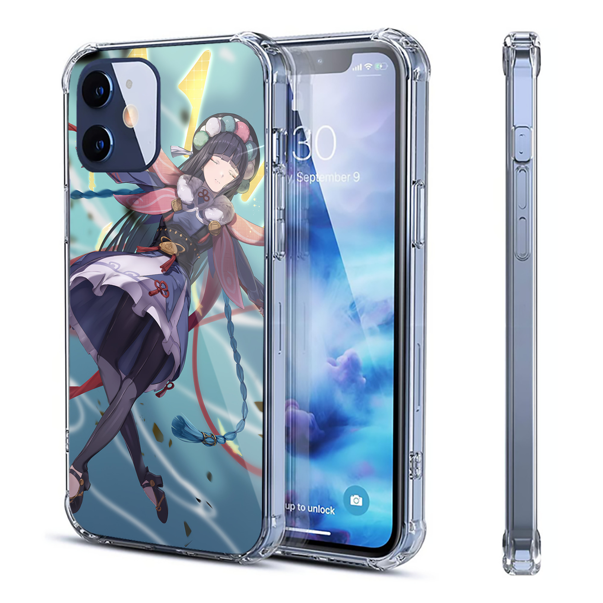 げんし神 genshin 【iPhone 12シリーズ対応】透明スマホケース（クリアソフトケース）